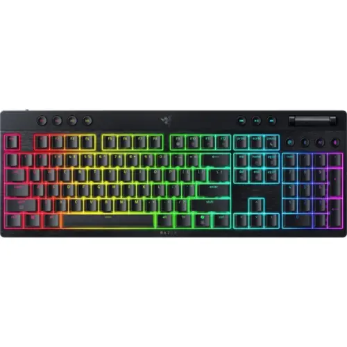 Клавіатура Razer BlackWidow V4 Low-Profile Wireless/Bluetooth/USB Green switch UA Black (RZ03-05270100-R3M1) Клавіатура Razer BlackWidow V4 Low-Profile Wireless/Bluetooth/USB Green switch UA Black (RZ03-05270100-R3M1)
