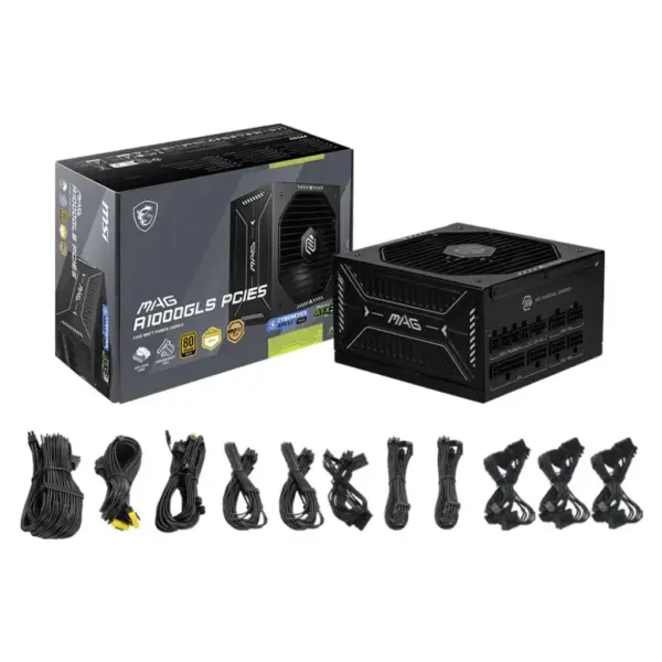 Блок живлення MSI 1000W MAG A1000GLS PCIE5 (MAG A1000GLS PCIE5)