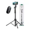 Штатив Ugreen LP680 Selfie Stick Tripod with Bluetooth Remote Black (15609)