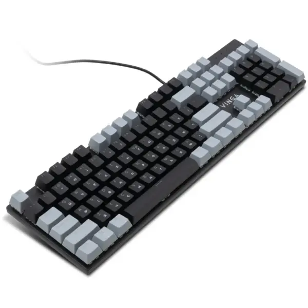Клавіатура Vinga KBGM-090 LED Blue Switch USB Grey/Black (KBGM-090BL Grey/Black)