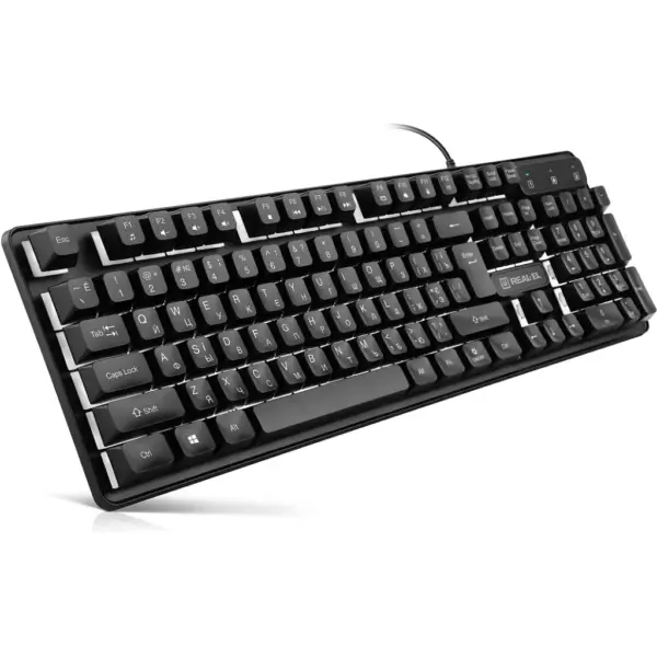 Клавіатура REAL-EL RK-7015 USB Black (EL123100049)
