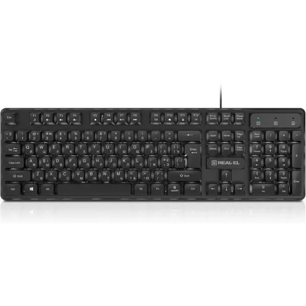 Клавіатура REAL-EL RK-7015 USB Black (EL123100049)
