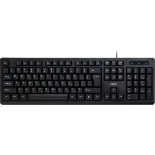 Клавіатура AOC KB100B USB UA Black (KB100B/97)