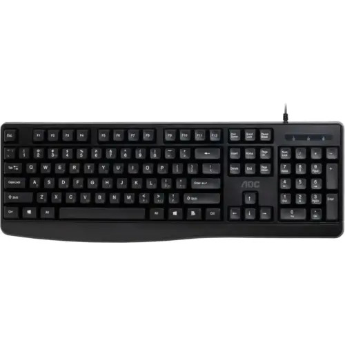 Клавіатура AOC KB120B USB UA Black (KB120B/97)