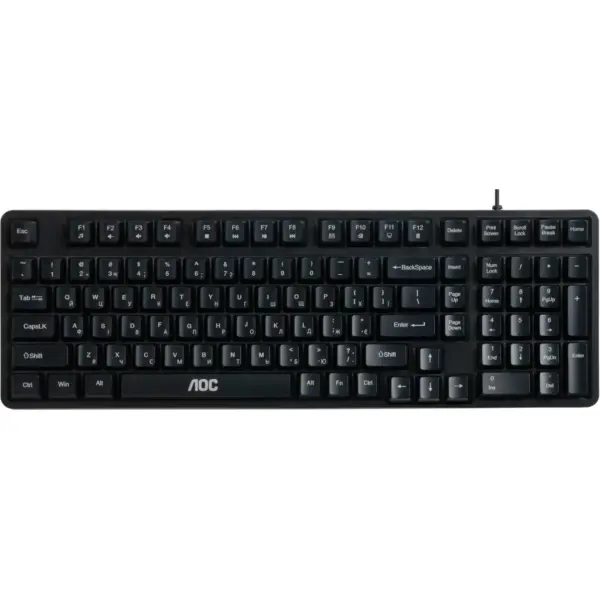 Клавіатура AOC GK116B LED USB UA Black (GK116B/97)