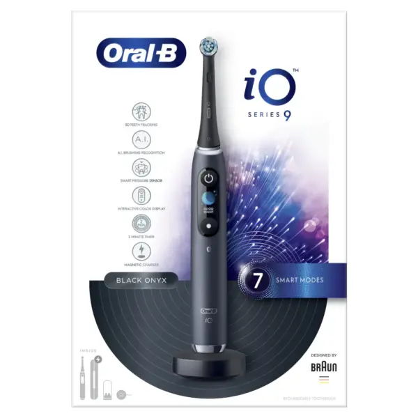 Електрична зубна щітка Oral-B iO Series 9N IOM9.1B2.2AD Black Onyx + чохол (4210201449485)
