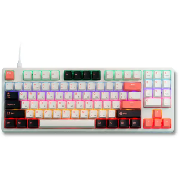 Клавіатура Thunderobot KG3089 Red Switch USB UA White (6932066305987)