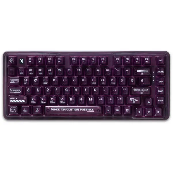 Клавіатура Thunderobot K75 TKL RGB Tri-mode Violet Mist Moon Switch Purple (6932066305550)