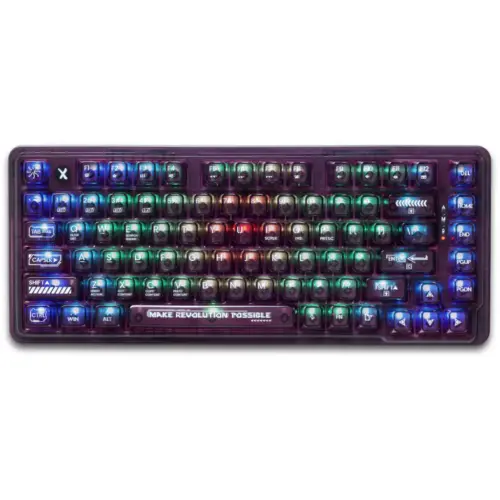 Клавіатура Thunderobot K75 TKL RGB Tri-mode Violet Mist Moon Switch Purple (6932066305550) Клавіатура Thunderobot K75 TKL RGB Tri-mode Violet Mist Moon Switch Purple (6932066305550)