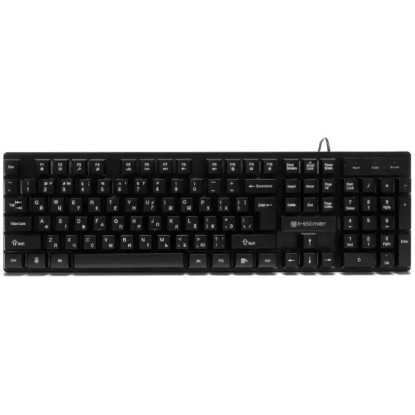 Клавіатура Hölmer K-01GS RGB Backlight USB UA Black (K-01GS)