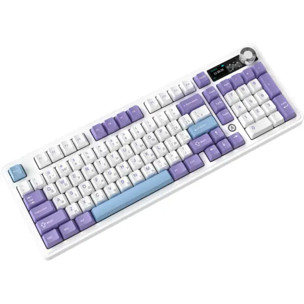 Клавіатура Ajazz AK980 V2 Gift Switch V2 Wireless/Bluetooth/USB UA White/Blue (AK980-V2-G-PWB)