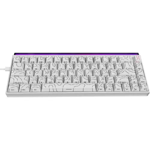 Клавіатура Ajazz NK68 Red Switch USB UA White (NK68-R-S-W) Клавіатура Ajazz NK68 Red Switch USB UA White (NK68-R-S-W)