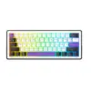 Клавіатура Hator Hellyberry HK60 Mechanical Linear RGB Wireless/Bluetooth/USB UA White/Violet (HK60_wireless)