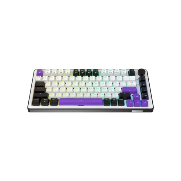 Клавіатура Hator Hellyberry HK75 Mechanical Linear RGB USB UA White/Violet (HK75)