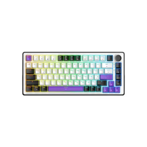 Клавіатура Hator Hellyberry HK75 Mechanical Linear RGB USB UA White/Violet (HK75)