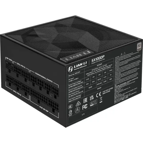 Блок живлення Lian Li 1000W SX1000P Black (G9P.SX1000P.B000.EU)