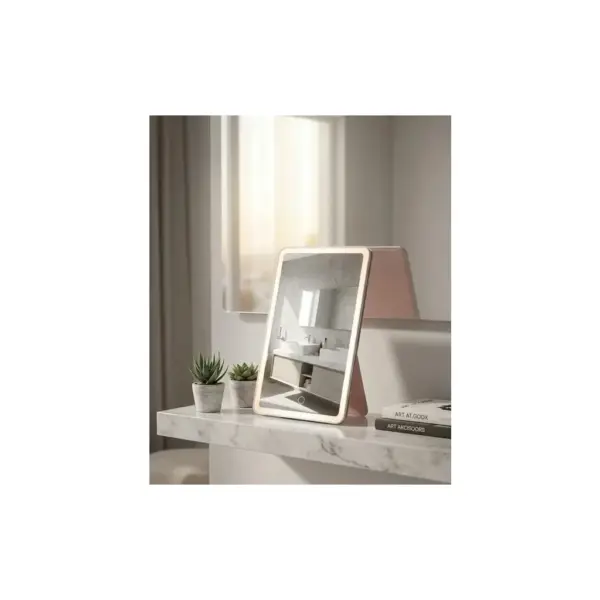 Дзеркало Xiaomi Leather case mirror pink (FM001/FM007)