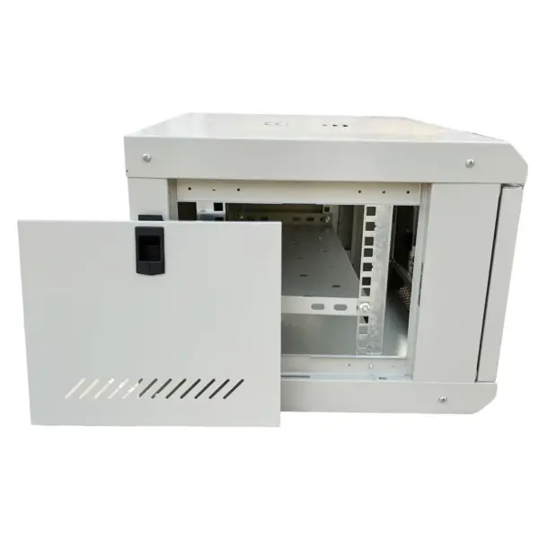 Шафа настінна GEAR 6U 19" 530x400x300 мм, + полиця, grey (GWMSN-6U-530-400G)