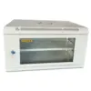Шафа настінна GEAR 6U 19" 530x400x300 мм, + полиця, grey (GWMSN-6U-530-400G)