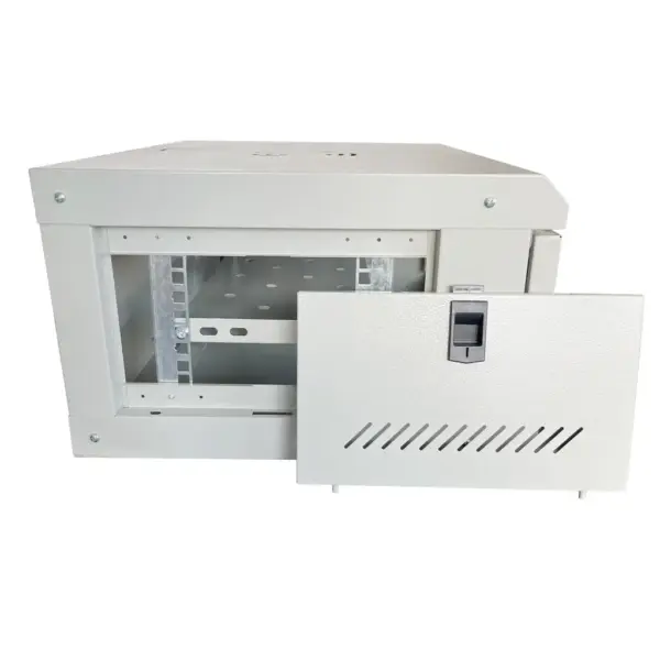 Шафа настінна GEAR 4U 19" 600x600x240 мм, + полка 19", grey (GWMSN-4U-600-600G)