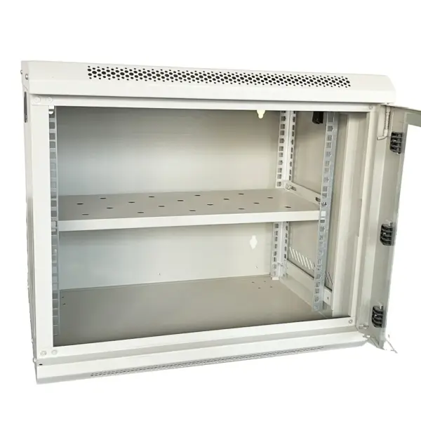 Шафа настінна GEAR 9U 19" 600x450x500 мм, + полка 19", grey (GWMSN-9U-600-450G)