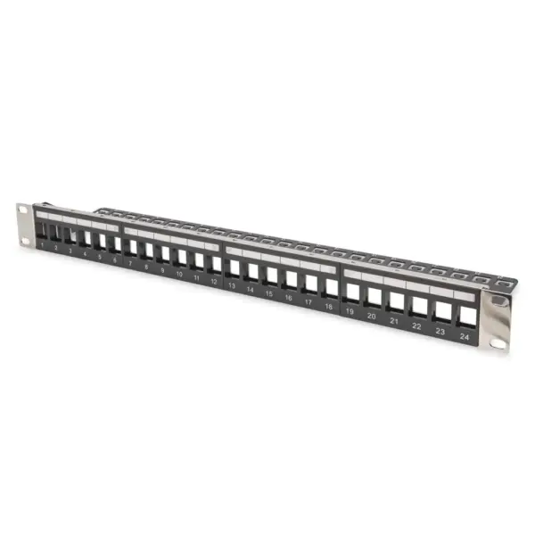 Патч-панель 19" 1U 24 порти набірна Kyestone Digitus (DN-91411-LF)