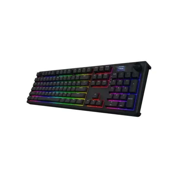 Клавіатура Hator Skyfall 100 PRO Aurum Vanila Silent RGB Wireless/Bluetooth/USB UA Black (HTK4101UA)