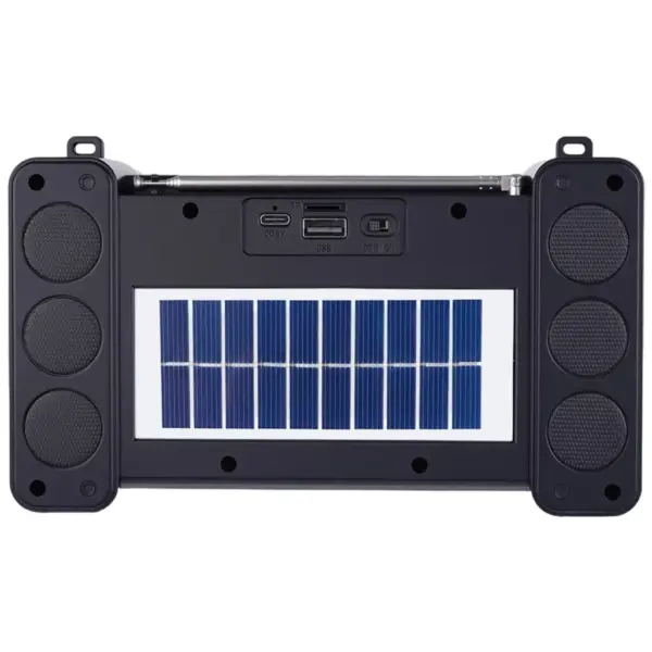 Акустична система NEWVEW NV-9172 Solar Panel/BT/USB/TF/FM Black (NWVW-NV-9172-BK)