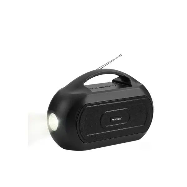 Акустична система NEWVEW NV-V50 Solar Panel/BT/USB/TF/FM/AUX Black (NWVW-NV-V50-BK)