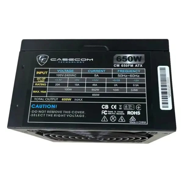 Блок живлення Casecom 650W (CM 650FM ATX)