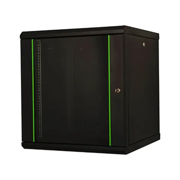 Шафа настінна Lande Proline 7U 19" 600x600, скло, чорна (LN-PR07U6060-BL-111) Шафа настінна Lande Proline 7U 19" 600x600, скло, чорна (LN-PR07U6060-BL-111)