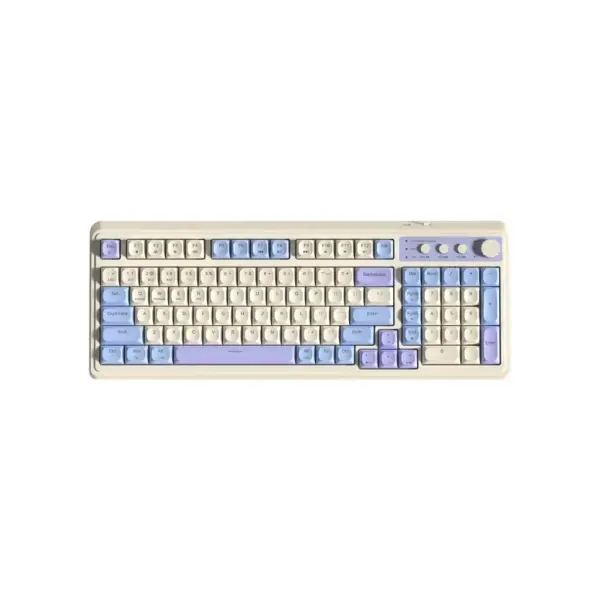 Клавіатура Aula S99 Wireless/Bluetooth/USB UA White/Purple (6948391209906)