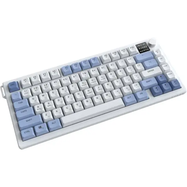 Клавіатура Ajazz AF82 Wireless/Bluetooth/USB UA Black/White (AF82-BW)