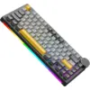 Клавіатура Ajazz AK820 V2 Coconut Flake Switch Wireless/Bluetooth/USB UA Black/Gray/Yellow (AK820-V2-CF-BGY)