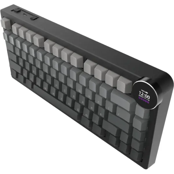 Клавіатура Ajazz AK820 V2 White Peach Switch Wireless/Bluetooth/USB UA Black/Gray (AK820-V2-WP-S-BG)