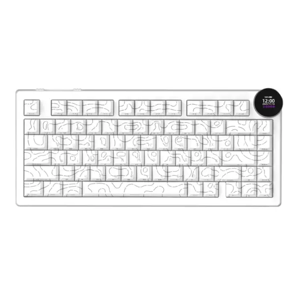 Клавіатура Ajazz AK820 V2 White Peach Switch Wireless/Bluetooth/USB UA White (AK820-V2-WP-S-W) Клавіатура Ajazz AK820 V2 White Peach Switch Wireless/Bluetooth/USB UA White (AK820-V2-WP-S-W)