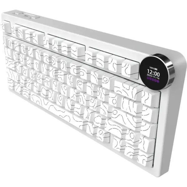 Клавіатура Ajazz AK820 V2 White Peach Switch Wireless/Bluetooth/USB UA White (AK820-V2-WP-S-W) Клавіатура Ajazz AK820 V2 White Peach Switch Wireless/Bluetooth/USB UA White (AK820-V2-WP-S-W)