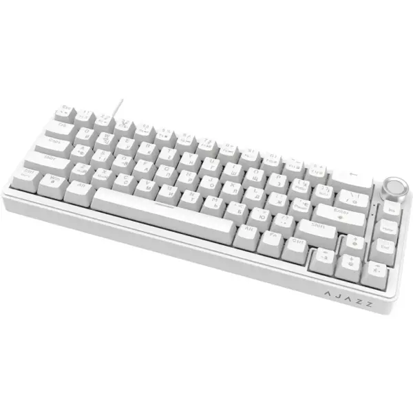 Клавіатура Ajazz AK690 Peach Mist Switch USB UA White (AK690-PM-W)
