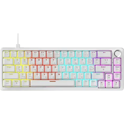 Клавіатура Ajazz AK690 Peach Mist Switch USB UA White (AK690-PM-W) Клавіатура Ajazz AK690 Peach Mist Switch USB UA White (AK690-PM-W)