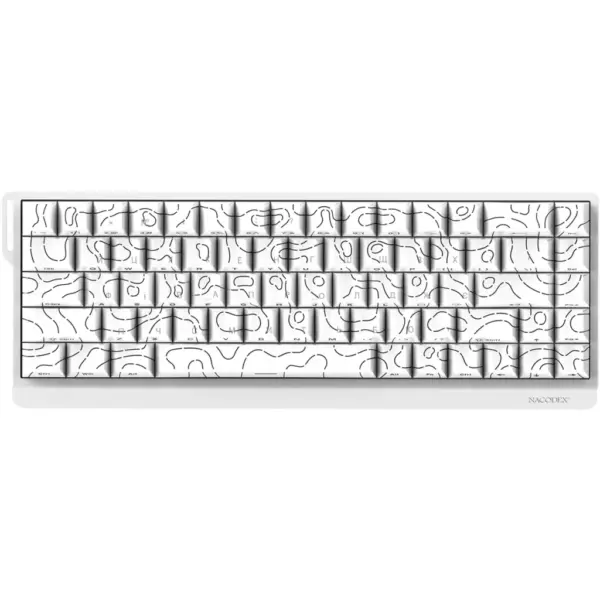 Клавіатура Ajazz NacodeX NK68 V2 Red Switch LED USB UA White (NK68-V2-R-S-W) Клавіатура Ajazz NacodeX NK68 V2 Red Switch LED USB UA White (NK68-V2-R-S-W)