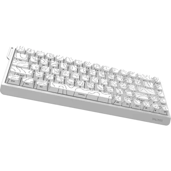Клавіатура Ajazz NacodeX NK68 V2 Red Switch LED USB UA White (NK68-V2-R-S-W) Клавіатура Ajazz NacodeX NK68 V2 Red Switch LED USB UA White (NK68-V2-R-S-W)