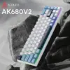 Клавіатура Ajazz AK680 V2 Ice Island Magnetic Switch USB UA Gray/Black (AK680-V2-I-GB)