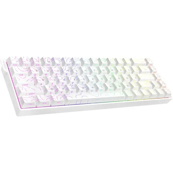 Клавіатура Ajazz AK680 V2 Ice Island Magnetic Switch USB UA White (AK680-V2-I-S-W)
