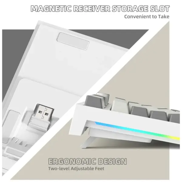 Клавіатура Attack Shark K86 RGB Wireless/Bluetooth/USB UA Gradient Black (K86BG_AS)