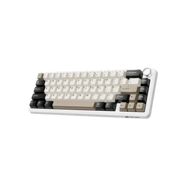 Клавіатура Attack Shark X66 RGB Wireless/Bluetooth/USB UA White Cheese (X66CW_AS)
