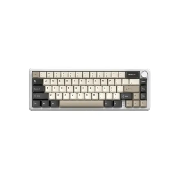 Клавіатура Attack Shark X66 RGB Wireless/Bluetooth/USB UA White Cheese (X66CW_AS)