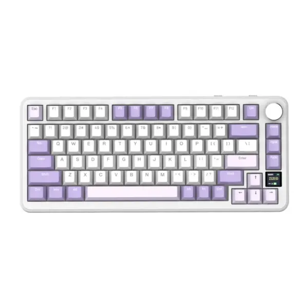 Клавіатура Attack Shark X85PRO RGB Wireless/Bluetooth/USB UA Lavender (X85PROL_AS)