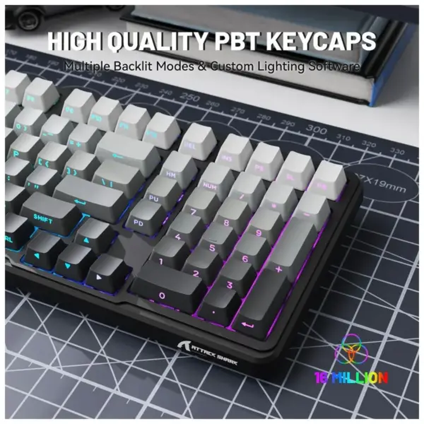 Клавіатура Attack Shark X98 RGB Wireless/Bluetooth/USB UA Moonlight Night (X98ML_AS)