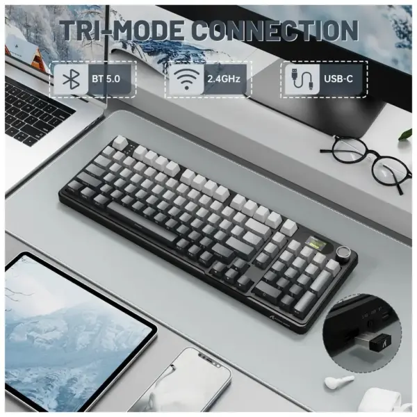 Клавіатура Attack Shark X98 Pro RGB Wireless/Bluetooth/USB UA Moonlit Night (X98PROMN_AS)