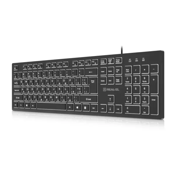 Клавіатура REAL-EL RK-7050 USB Black (EL123100054)